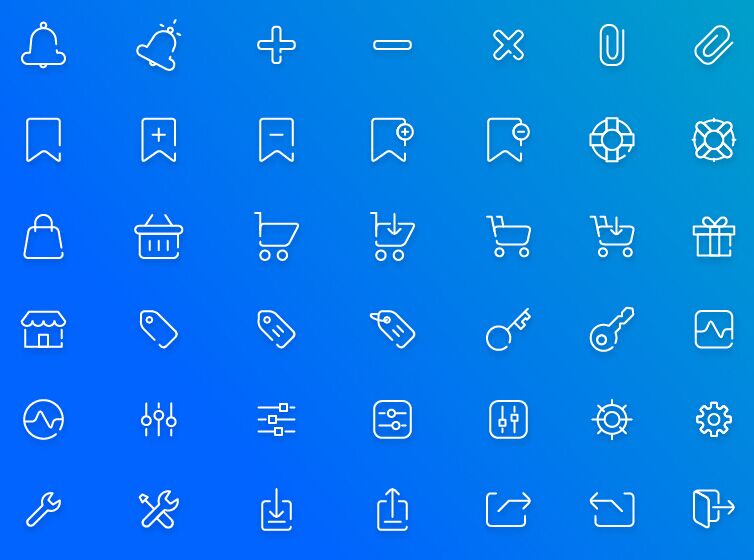 40-e-commerce-line-icons-vector