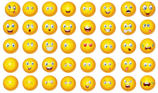 40-yellow-emoji-icons-vector