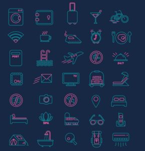 30-outlined-tourist-icons-vector