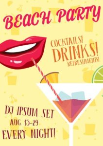 vintage-beach-party-vector-poster