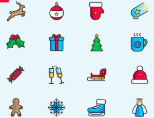 16-minimal-christmas-and-new-year-vector-icons
