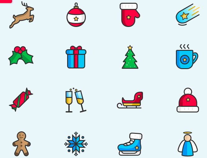 16-minimal-christmas-and-new-year-vector-icons