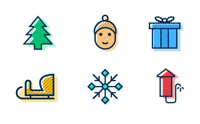 6-minimal-glitch-winter-holiday-vector-icons