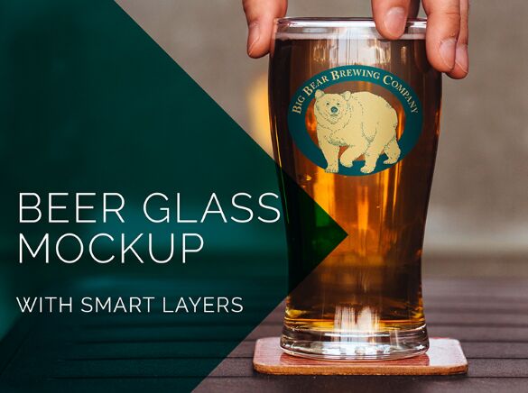 Beer Glass Mockup PSD, 20,000+ High Quality Free PSD Templates for Download