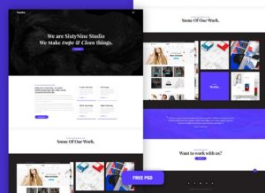 SixtyNine Agnecy Web Template PSD