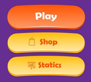 Sweet Game Buttons Vector