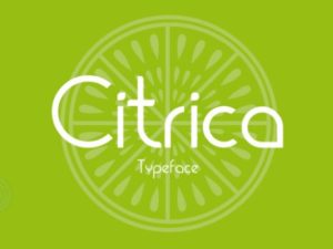Cítrica Rounded Typeface