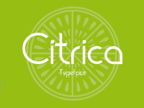 Cítrica Rounded Typeface