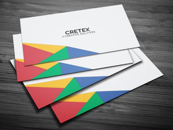 Creative Geometric Business Card PSD Template