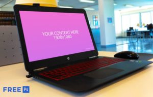HP Omen PSD Mockup