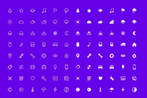96 Minimal UI Line Icons Vector