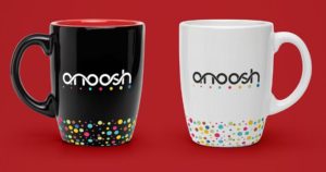 Realistic White Black Coffee Mug PSD Template