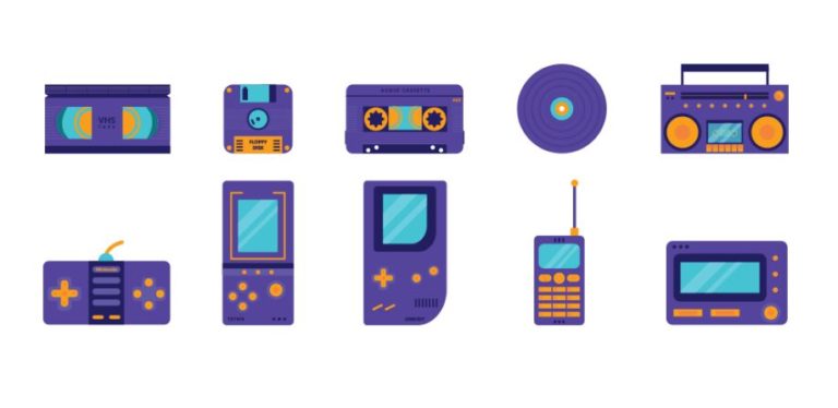 Back To Childhood Vector Icons
