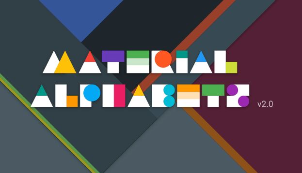 Material Design Alphabets Vector