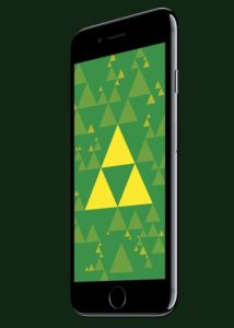 Standing iPhone 7 PSD Mockup
