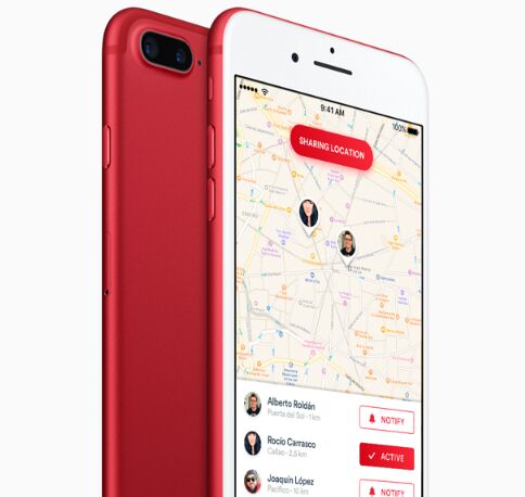 iPhone 7 (PRODUCT) RED Special Edition PSD Mockup