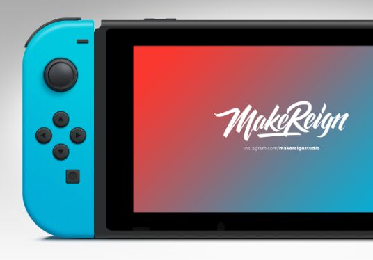 Realistic Nintendo Switch Vector PSD