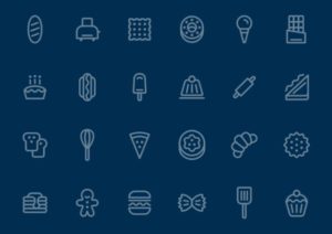 96 Cooking Line Icons (AI, EPS And PNG)