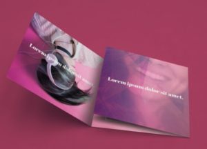 Square Tri-fold Brochure PSD Template