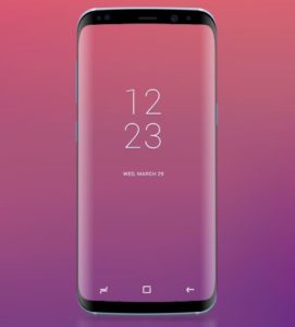 Transparent Samsung Galaxy S8 Mockup PSD