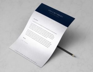 Minimal A4 Letter & Resume Template (PSD+Vector)