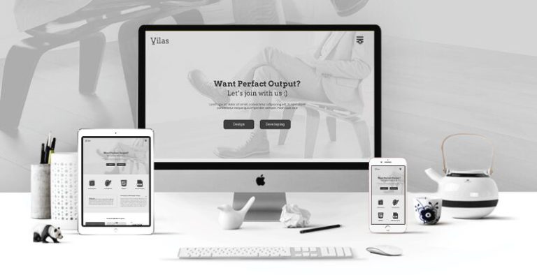 Vilas Portfolio Web Template PSD