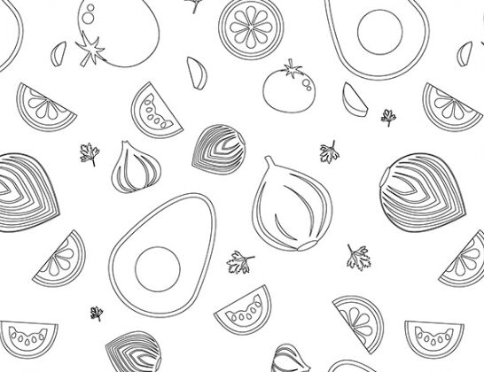 Guacamole Vector Pattern