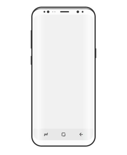Minimal Samsung S8 Vector Wireframe