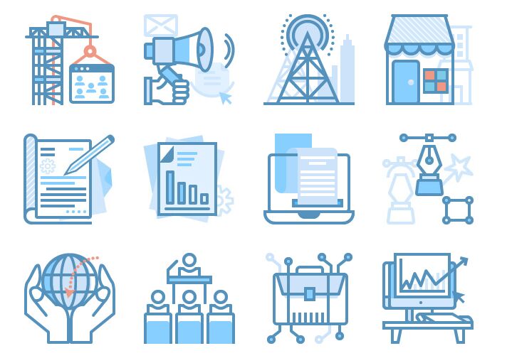 40+ SEO & Web Marketing Vector Icons