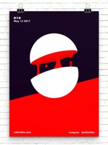 Minimal Wall Poster Vector Template