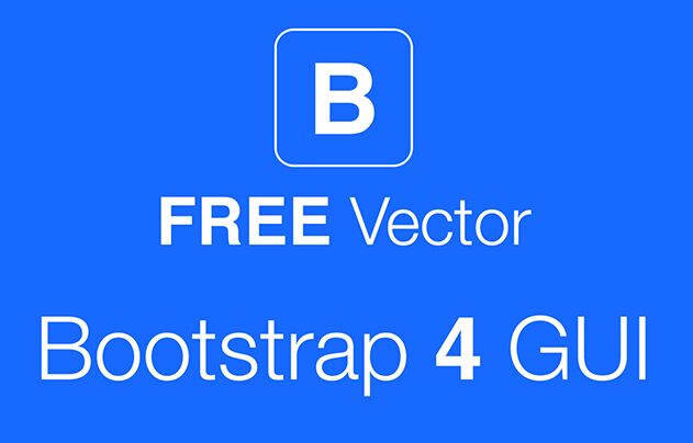 Bootstrap 4 GUI Pack Vector