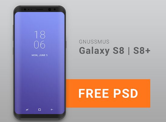 Samsung S8 S8+ PSD Mockup