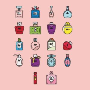 Perfume Icons Vector