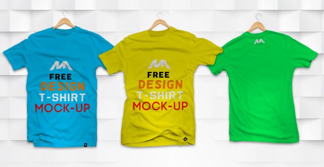 T-shirt PSD Mockup (Front & Back)