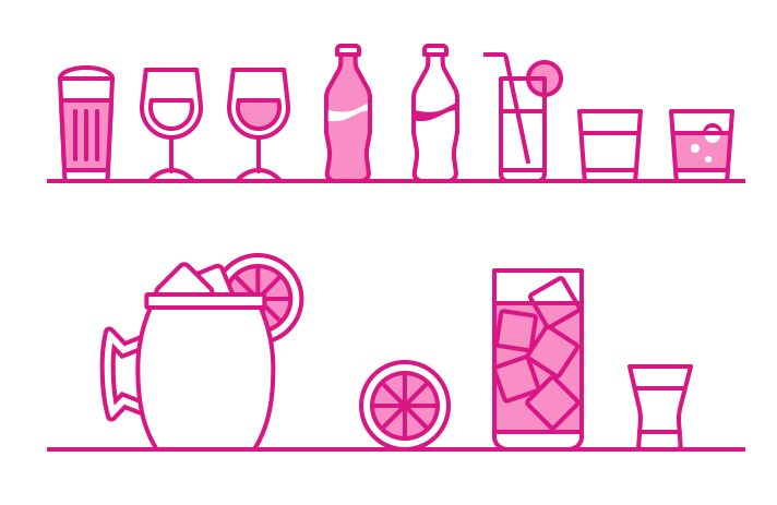 Minimal Drink Vector Icons
