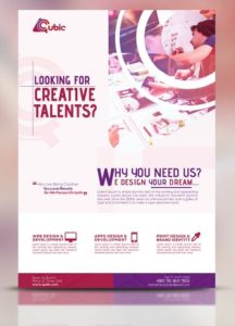 Creative Design Agency Flyer PSD Mockup