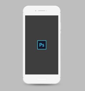 Minimal Flat Android Phone PSD Mockup