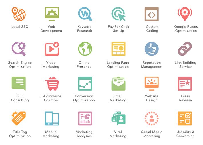 24 SEO Icons (AI+PSD)