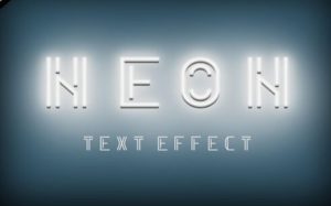 Neon PSD Text Effect