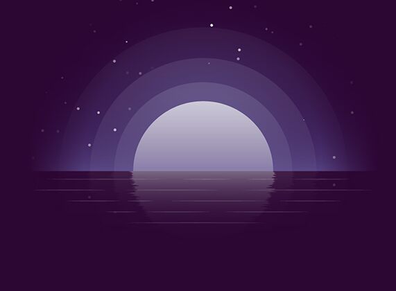 Moonlight Vector Illustration