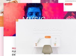2 Modern Landing Page Templates PSD
