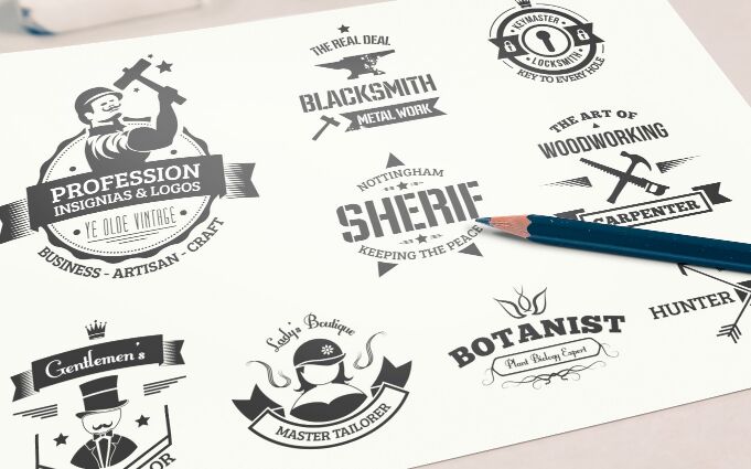 9 Insignia And Logo Mock-ups