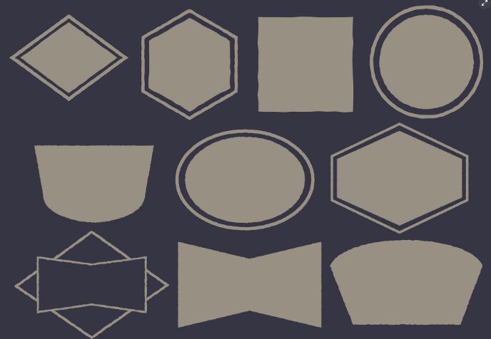 10 Vintage Vector Badges