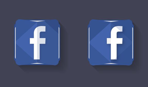Creative Facebook Logo Icon PSD