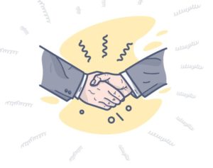 Handshake Illustration Vector