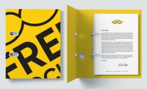 Realistic Folder PSD Mockup