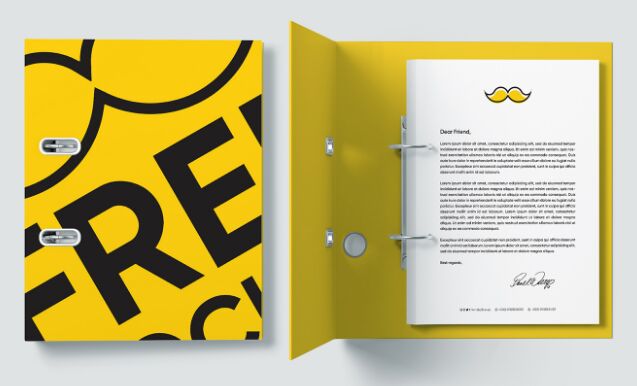Realistic Folder PSD Mockup