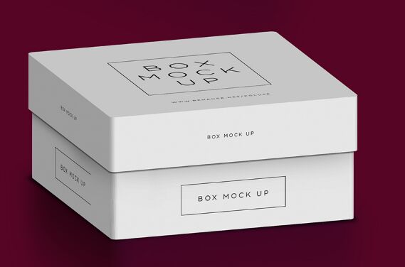 Minimal Paper Box Mock-up PSD