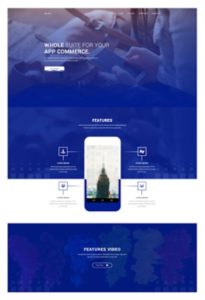 Professional App Landing Page Template