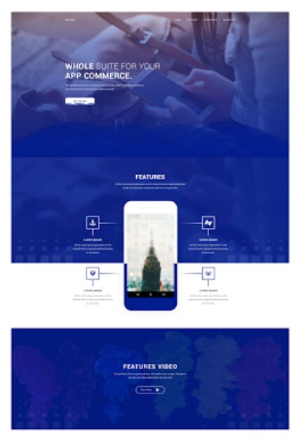 Professional App Landing Page Template